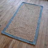 Round brown rug